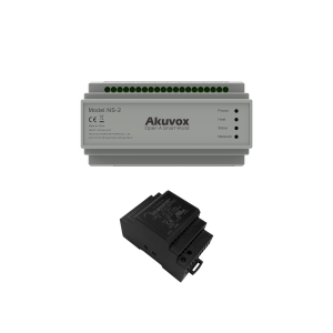AKUVOX - NS-2-PS 2 wired IP Network Switch - Power Supply included