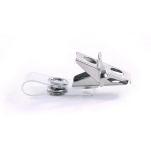 Standard 68mm Clear Strap Clip with Alligator Clip and Pin