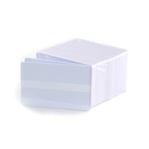 White PVC 30 Mil Cards with Top Signature Panel CR80 CAR419