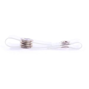 Standard 88mm Clear Strap Clip with Metal Eyelet