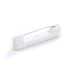 White 40mm Plastic Self-Adhesive Bar Pin CLSAC3